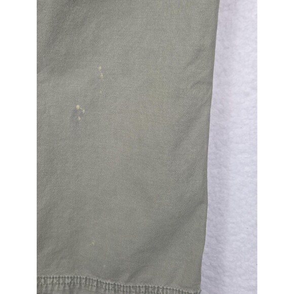 American Eagle Y2k Pants Sz 14 Short Green Low Rise Baggy Flare Stretch Casual - Picture 8 of 12